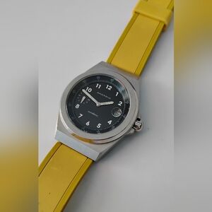 Android Watch 100 Meter Case Back Raptor AD186 Stainless Steel Black Silver